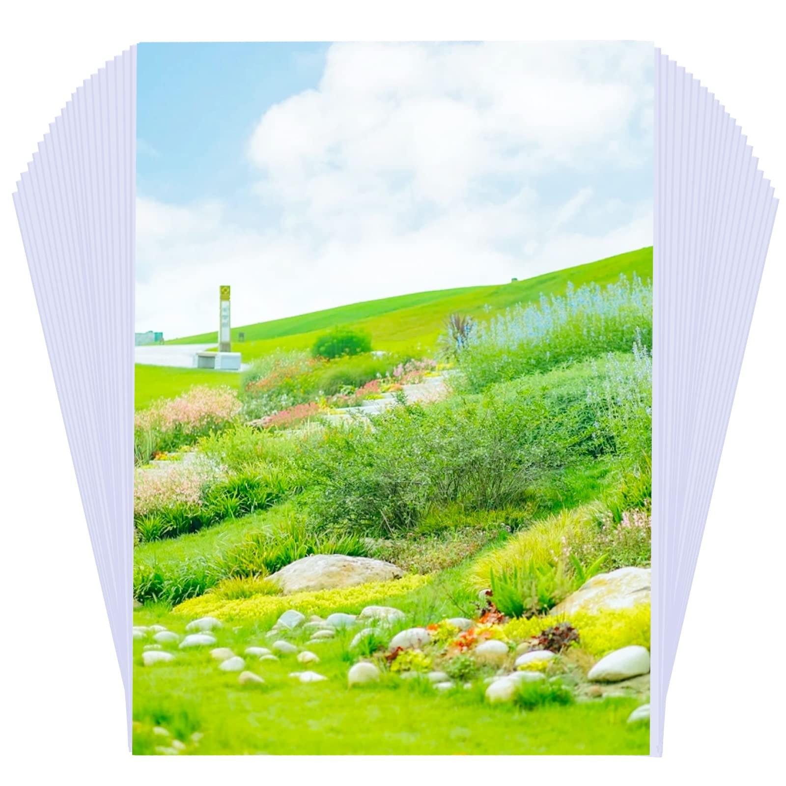 100 Sheets Photo Paper, 6 x 8 Premium Glossy Photo Paper Picture Paper 180 gsm Printer Brochure Paper Glossy, Office Supplie