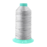 Mandala Crafts Size 346 210D T350 Bonded Nylon Thread - Silver 415 YDs Tex 350 Heavy Duty Sewing Threads for Leather, Jeans, Wea