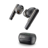 New Poly Voyager Free 60+ Uc Carbon Black Earbuds +Bt700 UsbC Adapter +Touchscr