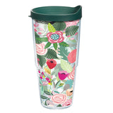 Tervis Brilliant Bliss Collection Made in USA Double Walled Insulated Tumbler Travel Cup Keeps Drinks Cold & Hot, 24oz Classic, 