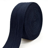 ZHFMLY 1.5 Inch Navy Blue Herringbone Webbing - 12 Yards Cotton Twill Tape Ribbon for Sewing, Binding Trim, DIY Crafts, Gift Wra