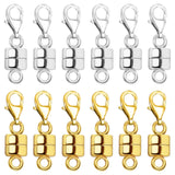 OHINGLT Magnetic Necklace Clasp Extra Strong, Gold and Silver Plated Magnet Jewelry Clasps Converters, Bracelet Extender for Wom