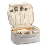 Vlando Travel Makeup Cosmetic Case Organizer Portable Storage Bag with Adjustable Dividers for Cosmetics Makeup brushes, girls, 