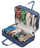 WalterDrake Blue Shoe Storage Travel Bag, 19.5 x 13.25 x 5.5