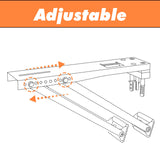 GCGOODS AC Window Air Conditioner Bracket, Support Up to 85 lbs, Universal Air Conditioner Accessories for Window AC Units, Ligh