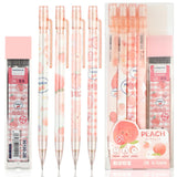 Mabor 4 Pcs Cute Mechanical Pencils with 1 Refill Tube, School Office Supplies for Writing, Drawing, Sketching