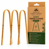 Icc Bamboo Tongue Cleaner Natural Biodegradable & PlasticFree Set Of 3