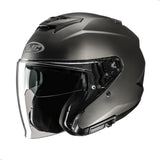 HJC i31 Solid Open Face Motorcycle Helmet, DOT Approved (Semi Flat Titanium, X-Large)