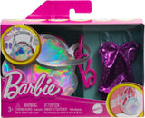 Barbie Clothes, Deluxe Clip-On Beach Bag With Swimsuit And Five Themed Accessories For Barbie Dolls