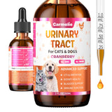 Cat & Dog Urinary Tract Support Drops with Cranberry - Kidney & Bladder Health- Natural Supplement for Pet Wellness & Comfort