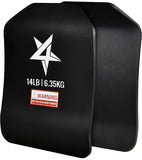 Yes4All 3D Weight Vest Plates 14LB Pairs with Curved Ergonomic Design for Plate Carrier, Body Workout, Intensive Training, Rucki