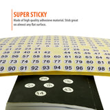 1-102 Round Number Stickers Labels 30 Sets 3060 Self Adhesive Labels Small Number Stickers Number Signs
