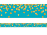 Teacher Created Resources Teal Confetti Straight Border Trim (Tcr8869)