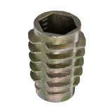 EZ Lok Threaded Insert, Zinc, HexFlush, M81.25 Internal Threads, 20mm Length (Pack of 25)