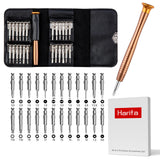 Harita Screwdriver Set Magnetic Precision portable 25 in 1 Small mini Screwdriver with Phillips & slotted Head with Leather Bag 