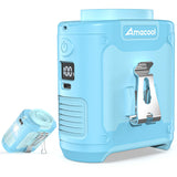 AMACOOL Portable Waist Fan Clip On, MAX 40H Work Time, 10000mAh Rechargeable Wearable Shirt Fan with Light, 16000RPM Powerful 5 