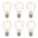 Westinghouse 5255020 10 Watt (100 Watt Equivalent) A19 Dimmable Clear Filament LED Light Bulb, Medium Base, 6 Pack
