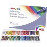 Pentel Arts Oil Pastels, 50 Color Set (PHN50)