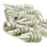 Wideskall Self Drilling Drywall Nylon Anchors Fit #6 #8 Fastener Screws (Pack of 120)
