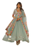 Wedani Georgette Embroidery Zari Sequins-Work Anarkali Kurta Set For Women (In Alpha Xl Regular Sky Blue),SKY BLUE,XL,,,