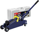BIG RED AT82012U Torin Hydraulic Trolley Service/Floor Jack with Blow Mold Carrying Storage Case, 2 Ton (4,000 lb) Capacity, Blu