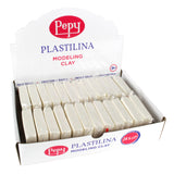 Pepy Plastilina Reusable and NonDrying Modeling Clay; Set of 24 Bars, 1.4 Ounce Each, Perfect for Arts and Crafts Projects, Whi