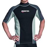 Mares Men's Trilastic Short-Sleeve Rash Guard | UPF 50+ Sun Protection Lightweight Quick-Dry Swim Shirt with Flat Seam Construct