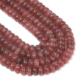 Yochus 75pcs Sunstone Rondelle Beads for Bracelet Making
