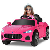 OLAKIDS 12V Kids Ride On Car, Licensed Maserati Gran Cabrio Electric Vehicle with Remote Control, 4 Wheels Suspension, Battery P