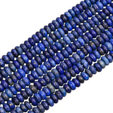 HAAMIIQII 2x4mm Natural Lapis Lazuli Rondelle Spacer Beads 150Pcs Flat Disk Stone Semi Precious Gemstone Loose Beads for Jewelry