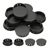 PATIKIL Plastic Hole Plugs, 34 Pcs 1 1/2(38mm) Plastic Plugs Screw Hole Plug Snap Desk Grommet Buckle Knockout Locking Plugs Fur