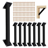 12Pcs 45 Degree Angle Support Bracket, 45 Heavy Duty Connector Brace Bracket Kit, 45 Degree Angle Corner Braces Inside Joint for
