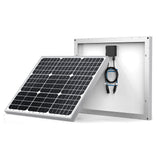ACOPOWER 50W Mono Solar Panel,Waterproof Built-in Blocking Diode Small Solar Panels- Efficient 12V Battery Charger for RVs, Boat