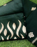 Flosive Womens Kanjivaram Silk Saree With Handloom Weaving Work With Blouse (Green G)