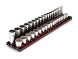 TEKTON 3/8 Inch Drive 12Point Socket Set with Rails, 38Piece (624 mm) | SHD91212