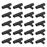 (Pack of 20) EFIELD Poly PPSU Barb Crimp Pex Fitting 3/4 X 3/4 X 1/2 Reducing Tee For Pex Tubing Connection, ASTM F2159