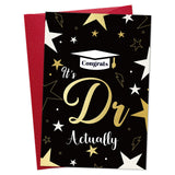 DISJOURNEY Doctorate PhD Graduation Card - 5.4 x 7.9 Exquisite Foil Stamping Crafted Doctorates Graduations Card - 2025 Doctorat