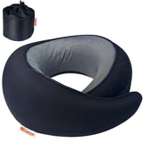 Hwgizp Travel Pillow | HighDensity Memory Foam Pillow With 360 Surround Support. Ergonomically Designed. Ideal For Airplane Tra