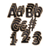 Industrial Cafe Combo Pack EZ Letters, 4-inch, 219 Pieces per Pack, 3 Packs