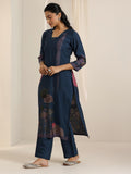 Libas Women'S Silk Blend Kurta Sets (400598_Blue_S)