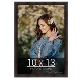 wallsthatspeak 10x13 Photo Frame for Pictures or Artwork, Espresso Brown