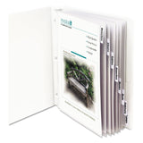 CLine Top Loading Sheet Protectors with Tab Inserts (CLI05587), Clear, 8Tab