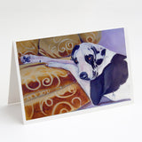 Harlequin Natural Great Dane Greeting Cards And Envelopes Pack Of 8