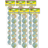 Teacher Created Resources Travel The Map Globes DieCut Border Trim, 35 Feet Per Pack, 6 Packs