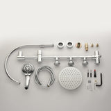 Pulse Showerspas 7001-Ch Riviera Shower System With 8 Rain Showerhead, 3 Body Sprays, 5-Function Hand Shower, Polished Chrome