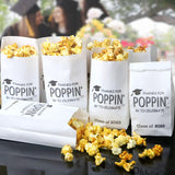 50 Pcs Class of 2025 Graduation Party Favors Popcorn Bags Graduation Treat Snack Goodie Cookie Thanks for Poppin By to Celebrate