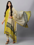 Gosriki Women'S Chanderi Cotton Straight Printed Kurta With Pant & Dupatta (Stamp Green-Nw-Gs_M_Green_Medium),Green,,B0CLH93GKY