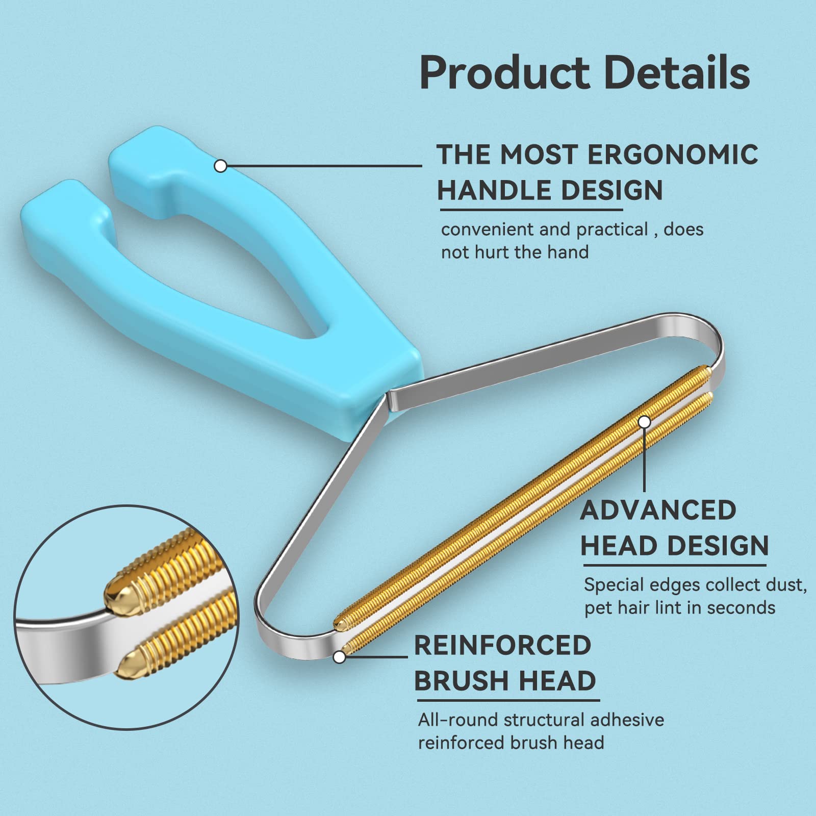 Pet Hair Remover, Dog Cat Hair Remover,Lint Remover,Carpet Rake for Pet Hair Removal,Carpet Rake,Lint Brush,Lint Shaver for Carp