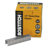 Bostitch SB35125M HeavyDuty Premium Staples, 1/2Inch Leg Length, 5000/Box