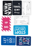 Sign Ever Acrylic Luggage Tag For Suitcases & Bags Durable Travel Id Tag With Name, Address & Contact Card | Secure Silicone L